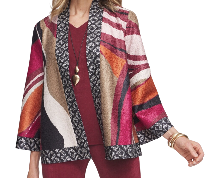 Travelers Collection Reversible Marble Crushed Jacket